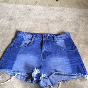 High waisted vintage style shorts